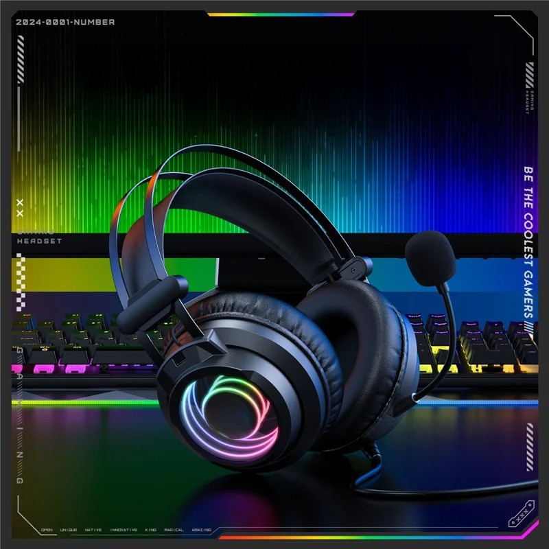Casti Gaming Hoco W110, Jack 3.5 mm si USB, Sunet Stereo, Microfon incorporat, Alb