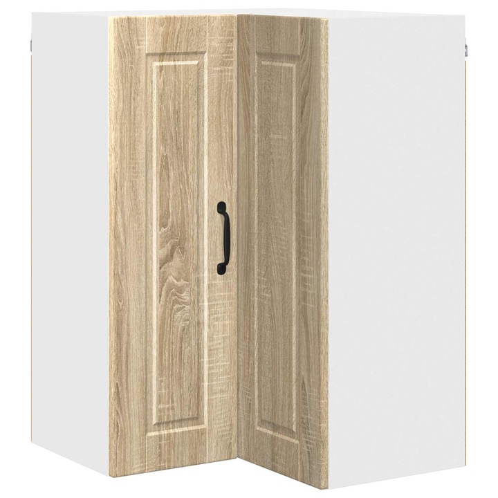 Dulap de bucătărie, vidaXL, Stejar Sonoma, 57x57x80 cm, lemn compozit, 3 rafturi