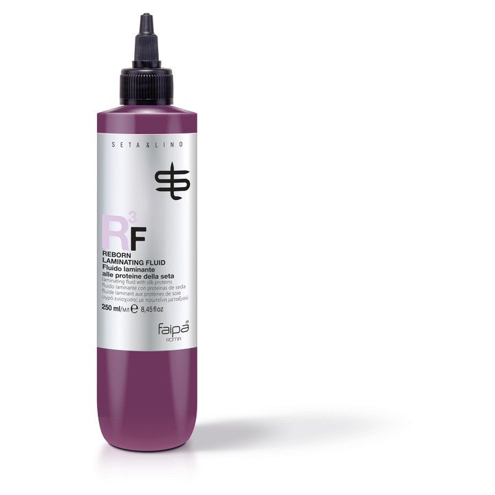 Fluid de laminare R3F, Faipa Cosmetics, tratament reconstructie si intretinere par, 250 ml, cu hidrolizat de matase