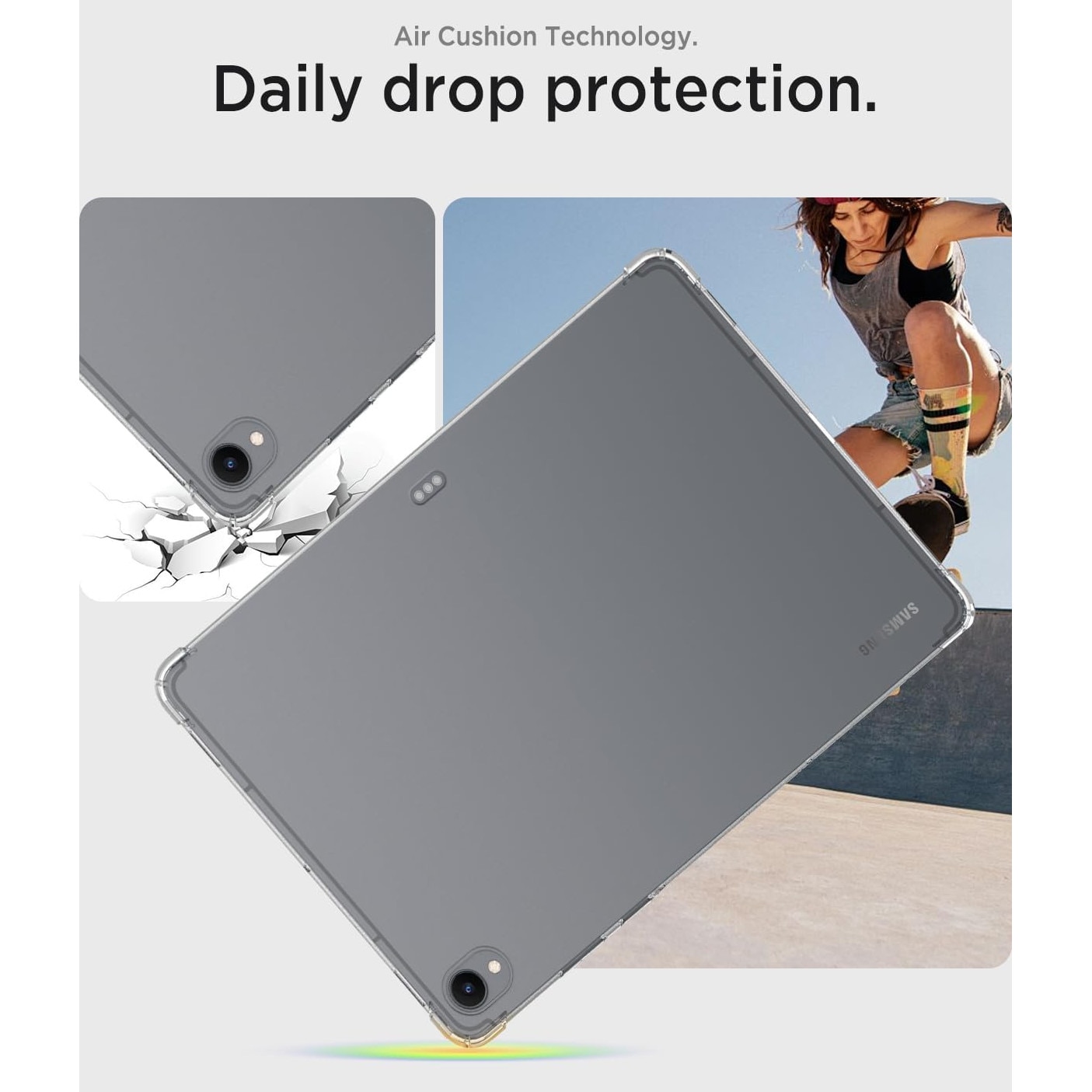Husa pentru tableta Samsung Galaxy Tab S11 (2025) 11.0", Silicon TPU, Transparenta
