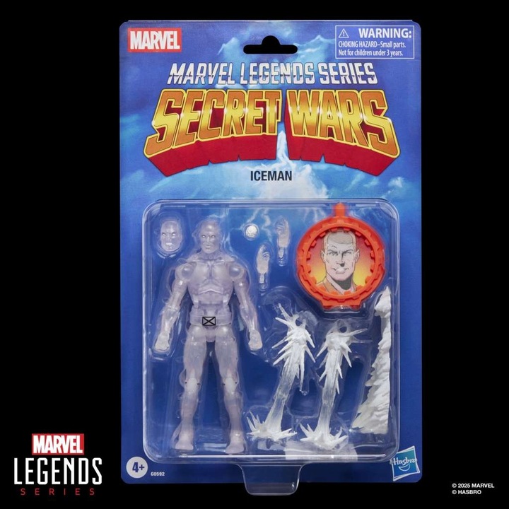 Екшън фигурка Айсмен Secret Wars Marvel Legends Retro 15 см