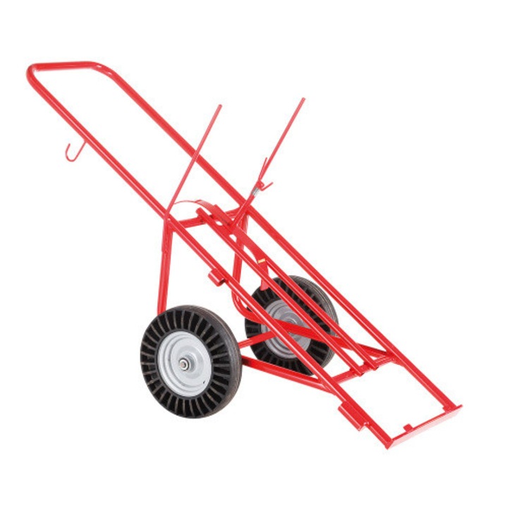 Carucior transport butelii oxigen – suport 2 butelii, roti 400 mm, capacitate 300 kg