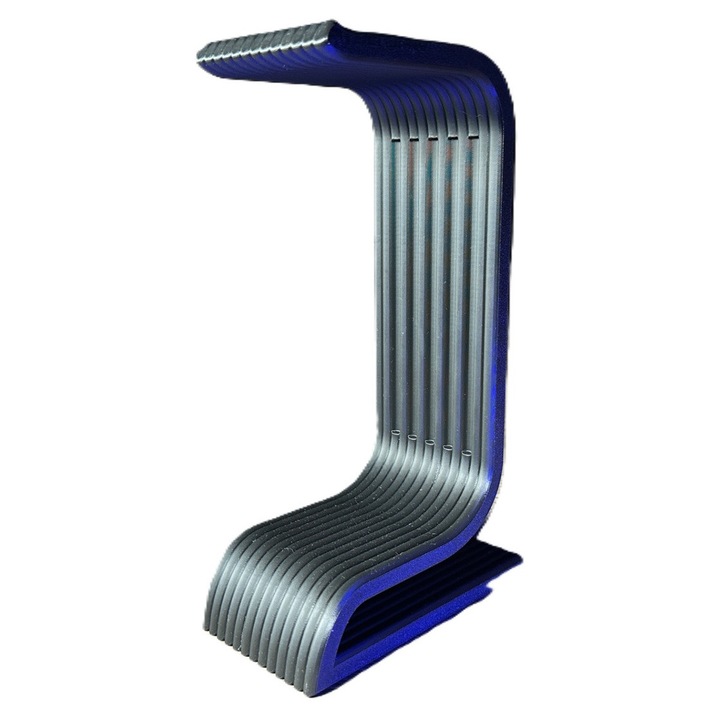 Suport căști Dual Stax, printat 3D, negru, minimalist