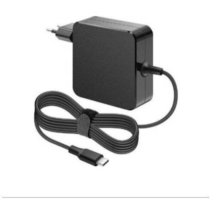 Incarcator Universal Type-C, 80W Fast Charging, Laptop, Telefon, Tableta, Negru