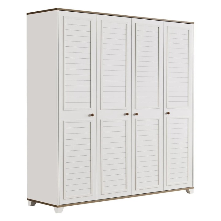 Dulap cu 4 usi pentru camera copiilor, colectia Nova – 179x62x198 cm