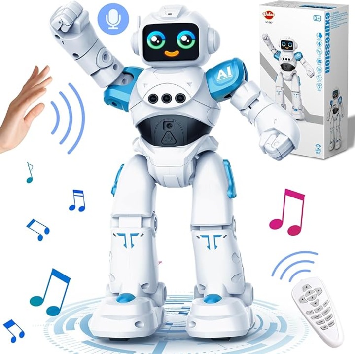 Robot Interactiv VATOS, Programabil, Control prin Gesturi, Functie Touch, Reincarcabil USB, 3-12 ani
