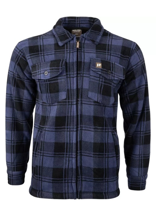 Camasa groasa tip jacheta cu fermoar Tundra Jack Pyke, Bleumarin