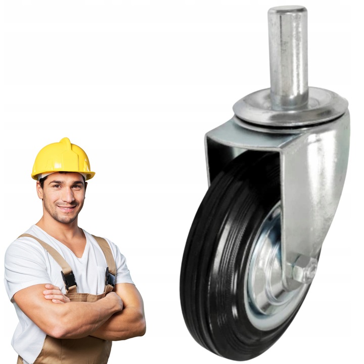 Roata pentru schele S-IMPORT, 160 mm, 27 mm, neagra, capacitate 200 kg