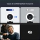 VeniSymlis® 4K, camera web ultra HD, cu focalizare automata, iluminare tactila tricolor, microfon cu reducere a zgomotului integrat, rotire de 360°, conectabil la computer/laptop, rezolutie 3840×2160, 30fps, corectie automata a culorilor, negru