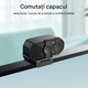 Уеб камера, 4K Ultra HD камера, вграден микрофон, 360° ротация на корпуса, plug and play, резолюция 3840*2160, 30fps, автофокус AF, черна