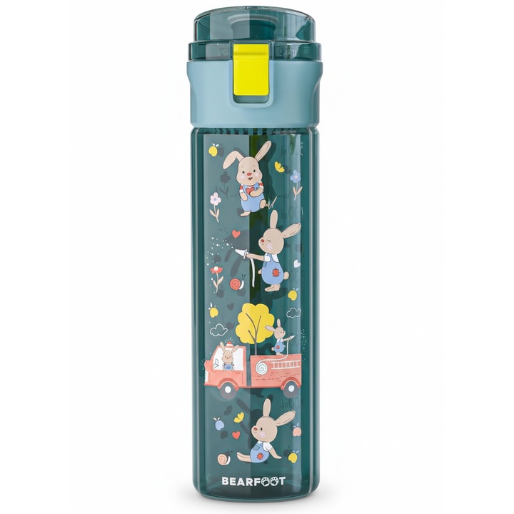 Sticla de baut etansa pentru copii, 500 ml, sticla usoara din Tritan, fara BPA, pentru scoala si gradinita