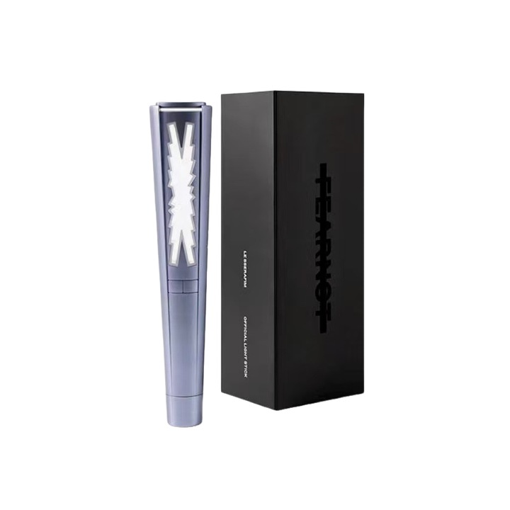 Light stick pentru LE SSERAFIM, design modern, portabil, Bluetooth, gri