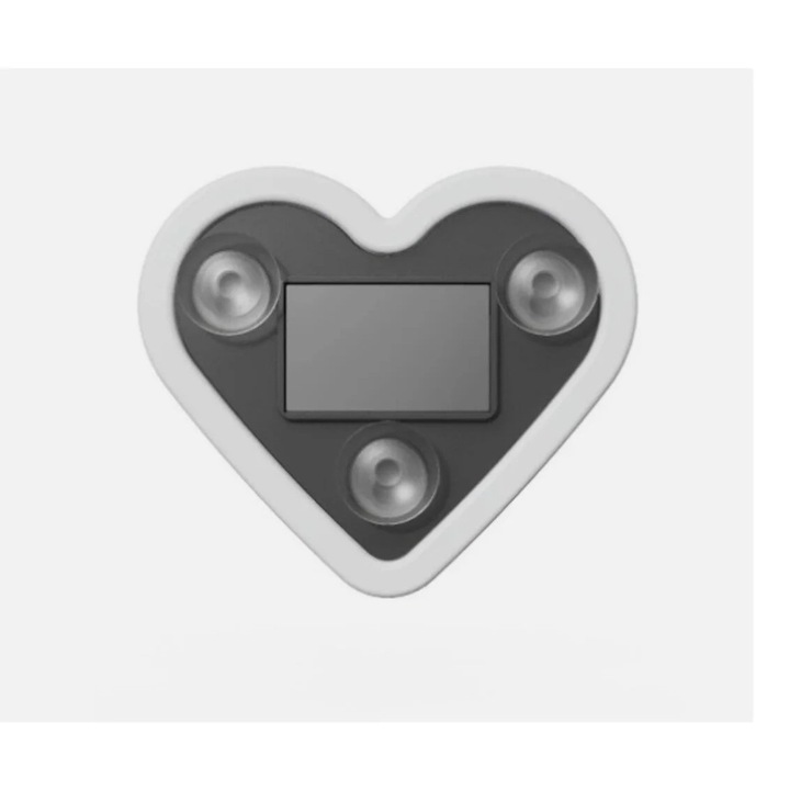 Lampa LED solara decorativa tip Inima, albastru, 9, 8x8, 6x1, 3cm, 1 bucata