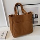 Geanta Tote Dama Retro Corduroy, Multi-buzunar, Capacitate Mare si Rezistenta, Gentusa Umeri, Adecvat pentru calatorii zilnice, calatorii si cadouri de sarbatori