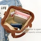 Geanta Tote Dama Retro Corduroy, Multi-buzunar, Capacitate Mare si Rezistenta, Gentusa Umeri, Adecvat pentru calatorii zilnice, calatorii si cadouri de sarbatori