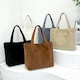 Geanta Tote Dama Retro Corduroy, Multi-buzunar, Capacitate Mare si Rezistenta, Gentusa Umeri, Adecvat pentru calatorii zilnice, calatorii si cadouri de sarbatori