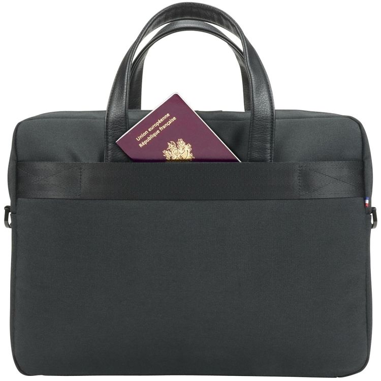 Geanta pentru laptop, Mobilis, 11–14 inch, Material rezistent la apa, Curea de umar inclusa, 41 x 39 cm, Negru