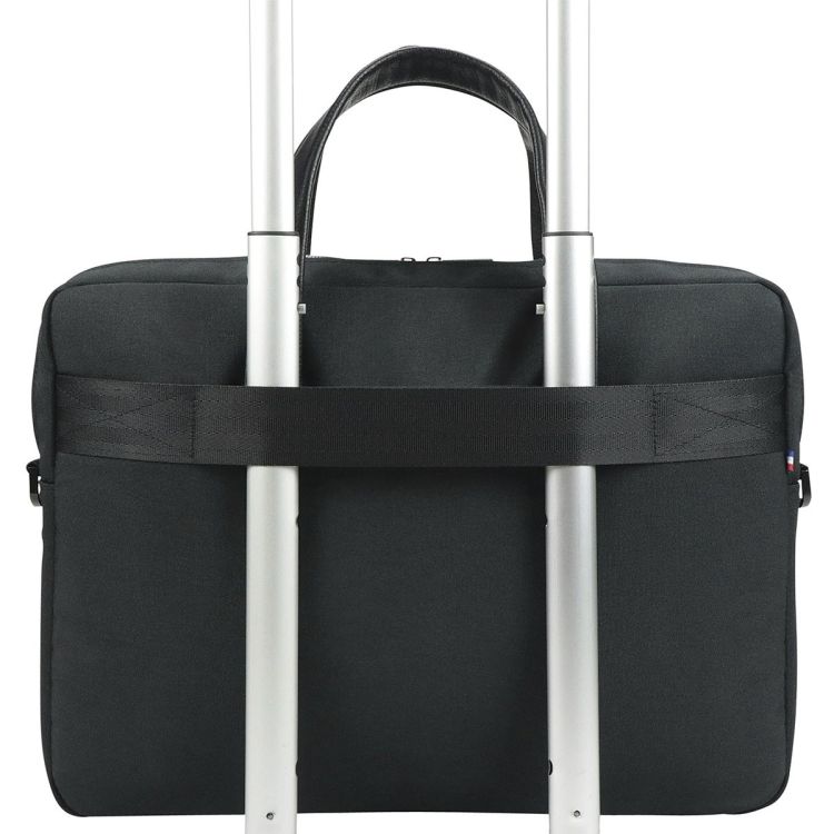 Geanta pentru laptop, Mobilis, 11–14 inch, Material rezistent la apa, Curea de umar inclusa, 41 x 39 cm, Negru