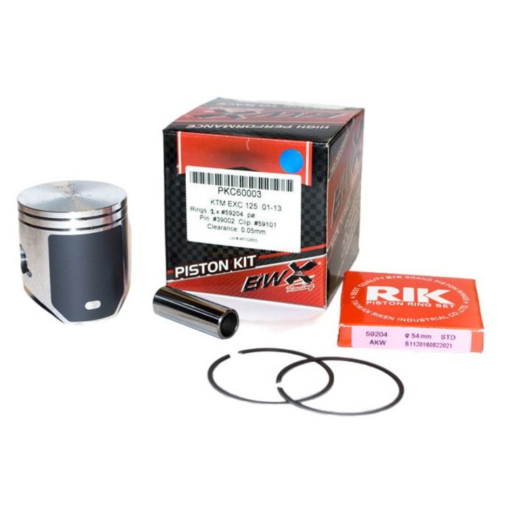 Piston moto BEARING WORX TLOK 2SZT, 53,94MM, pentru KTM SX 125, EXC 125, HUSQVARNA TC 125, TE 125, BETA RR 125