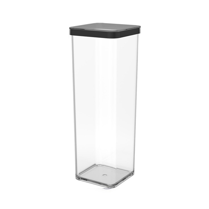 Recipient pentru gustari Rotho 2.0L transparent/negru