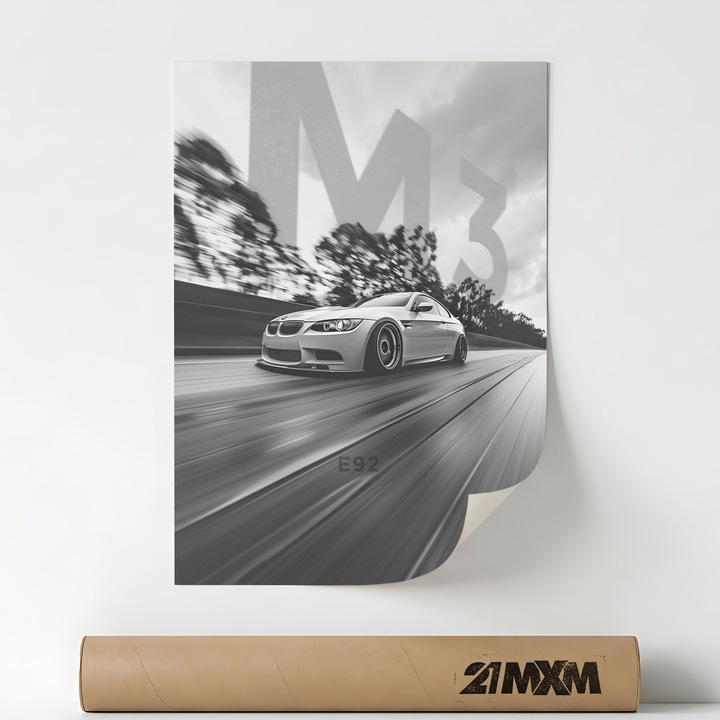 Постер 'Auto 04' Pe Panza Mata – Минималистичен дизайн, 30 x 40 см, Без рамка