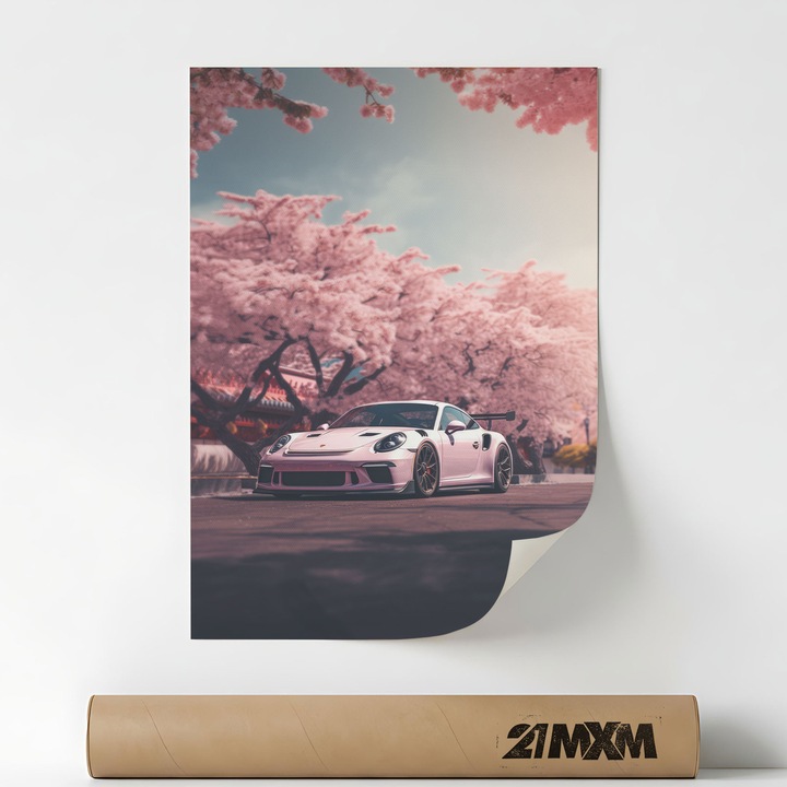 Постер 'Auto 05' върху Платно – Минималистичен Дизайн, A3 (29.7 x 42 см), Без Рамка