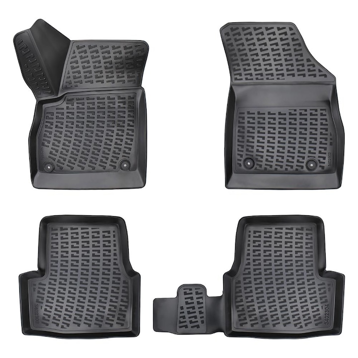 Set covorase presuri OPEL ASTRA K din 2015-2021, auto, CRI-FLO, din cauciuc thermoplastic, 4 Stickere auto cu OPEL