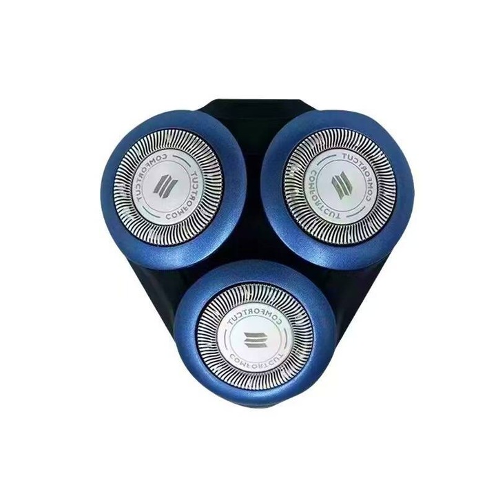 Cserefejek Philips S6000/S526 elektromos borotvákhoz, ezüst-kék