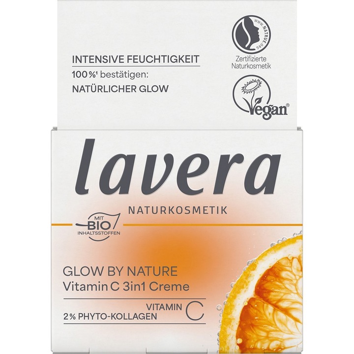 Lavera Glow By Nature 3 az 1-ben arckrém, antioxidáns, C-vitamin, 50ml