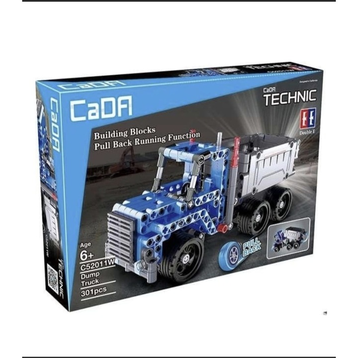 Set Constructie, Basculanta, Technic cu Functie Pull-Back ( 301 pcs)