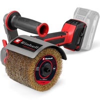 Slefuitor cu perie pe acumulator Einhell Professional TP-BR 18/32 Li BL-Solo Power X-Change, 18 V, motor fara perii, max. 3200 rpm, perii Ø 120 mm, include perie din sarma de alama, fara incarcator si acumulator in setul de livrare