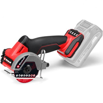 Mini polizor pe acumulator Einhell Professional TP-CO 18/76-C Li BL-Solo, 18 V, motor brushless, disc 76 mm, adancime taiere 16 mm, reglarea adancimii de taiere, incl. 4 discuri, fara incarcator si acumulator in setul de livrare