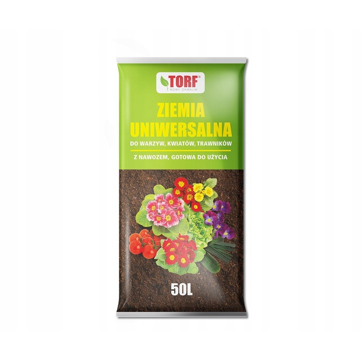 Pamant flori si legume, Torf, 50L, pH 5.5-6.5