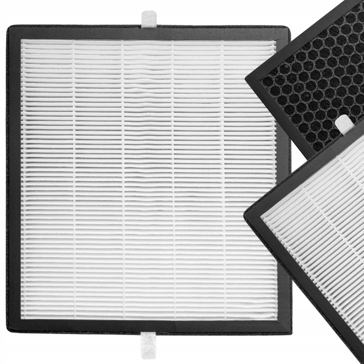 Filtru HEPA si Carbon Activ AFC pentru purificator de aer, set de inlocuire pentru modele AC4080 si AC4081, 99% eliminare PM2.5, 99% bacterii, 99.1% virusi