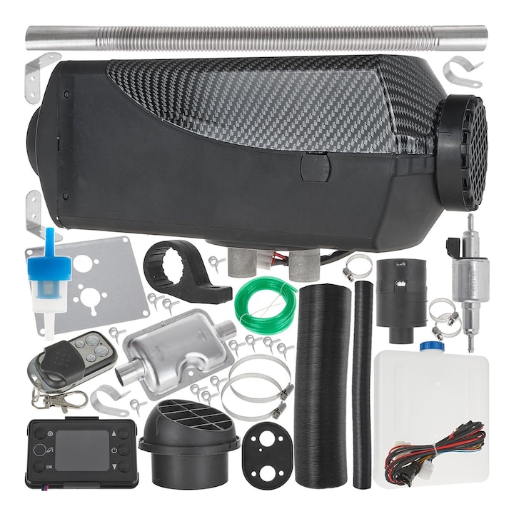 Incalzitor auto pe motorina, GEKO, 12v, 2kw, negru