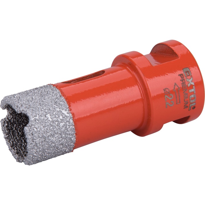 Burghiu diamantat, EXTOL PREMIUM, 8802982, 22mm, filet M14