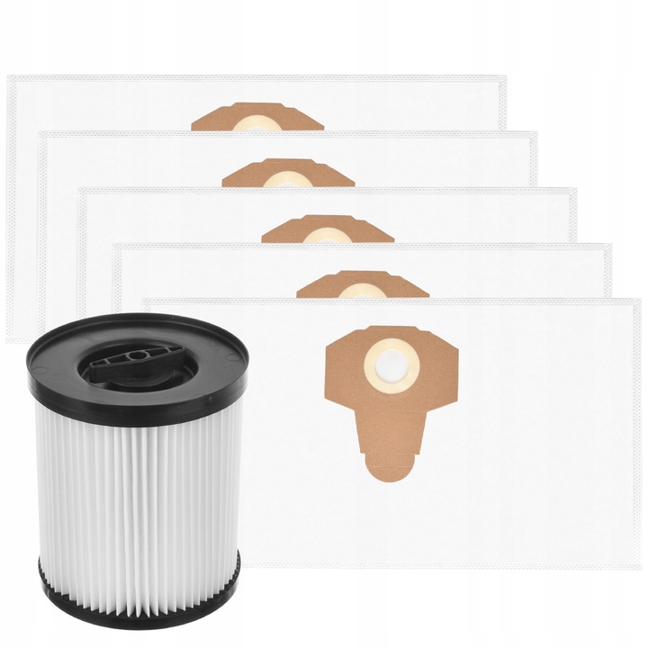 Set saci filtrare aspirator Parkside PWD 12/20/25/30 si PNTS 1400 H4 – saci de inlocuire rezistenti pentru aspirare umeda si uscata