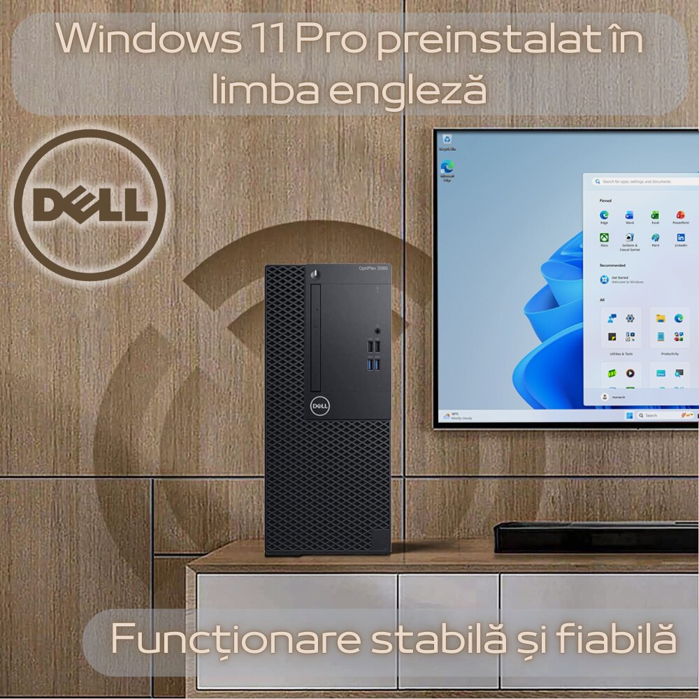 Computer Dell OptiPlex i5-8500, 32GB memorie, 512GB SSD, Windows