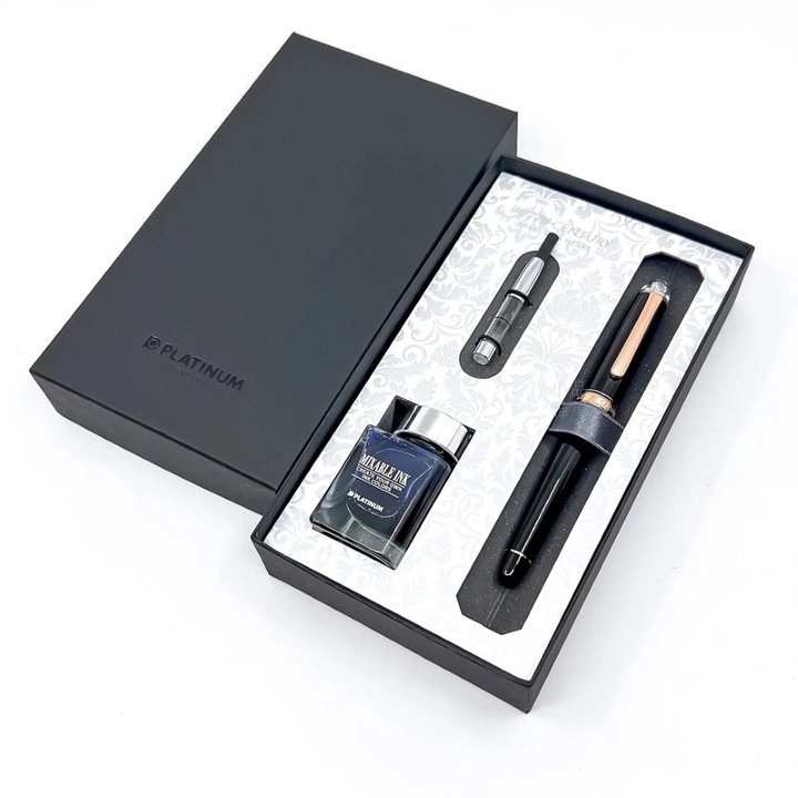 Stilou #3776 Century Shape of a Heart, penita Aur 14 Kt, Platinum Pen