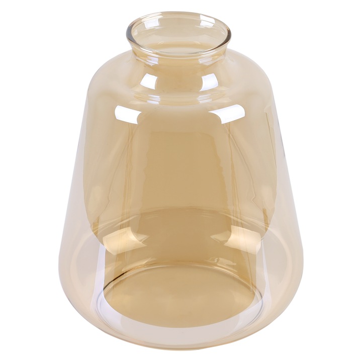 Abajur Light Home Novalja, sticlă, design modern, culoare amber, E27, pentru living