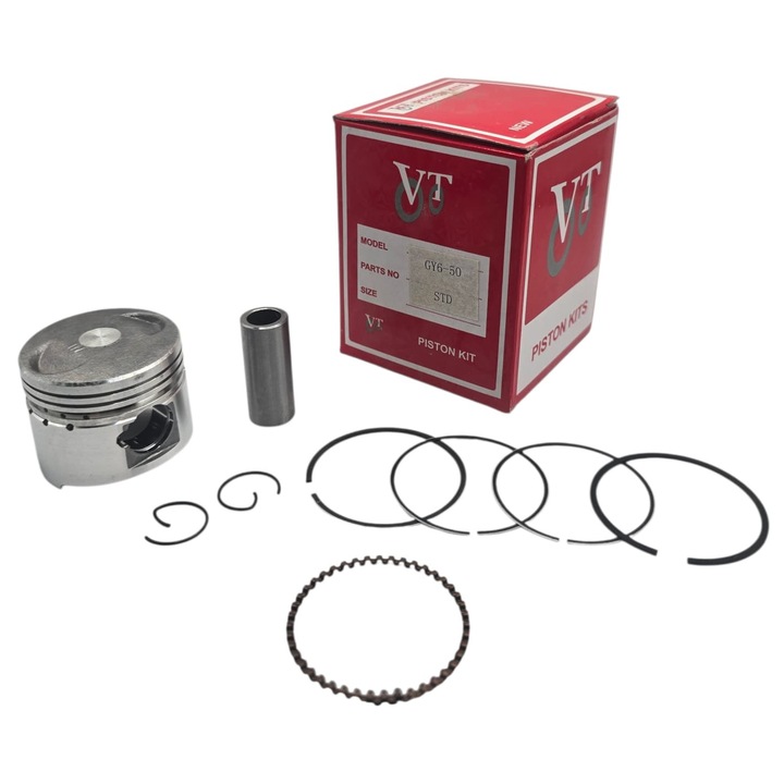 Kit Piston + Segmenti GY6 50 STD *VT* Calitate superioara Bolt 12mm