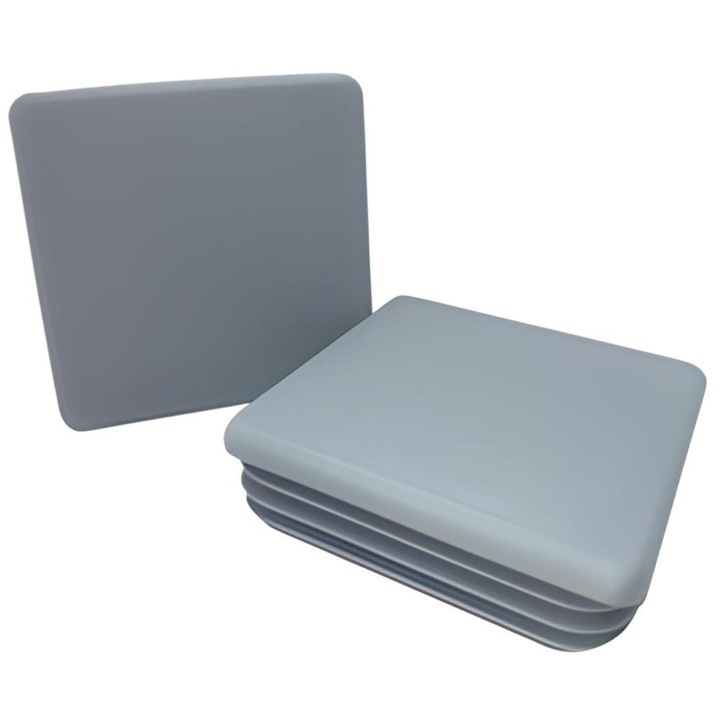 Capac pentru profil 80x80, set 10 bucati, culoare gri