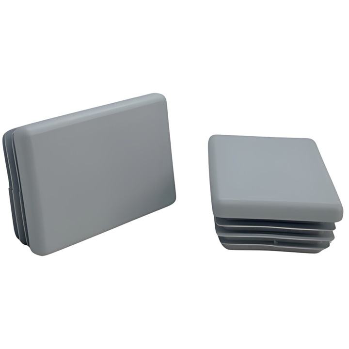 Capac pentru profil 60x40, set 20 bucati, culoare gri