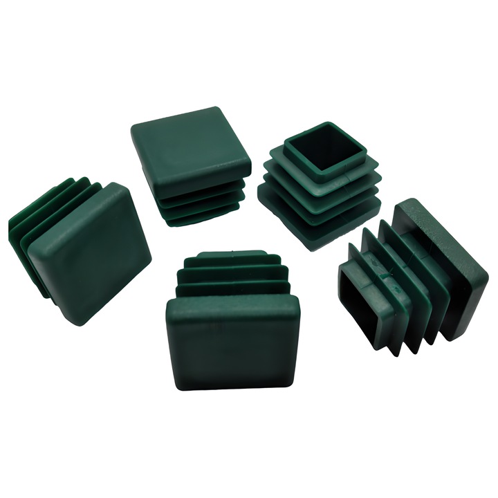 Capac pentru profil 20x20, set 10 bucati, verde