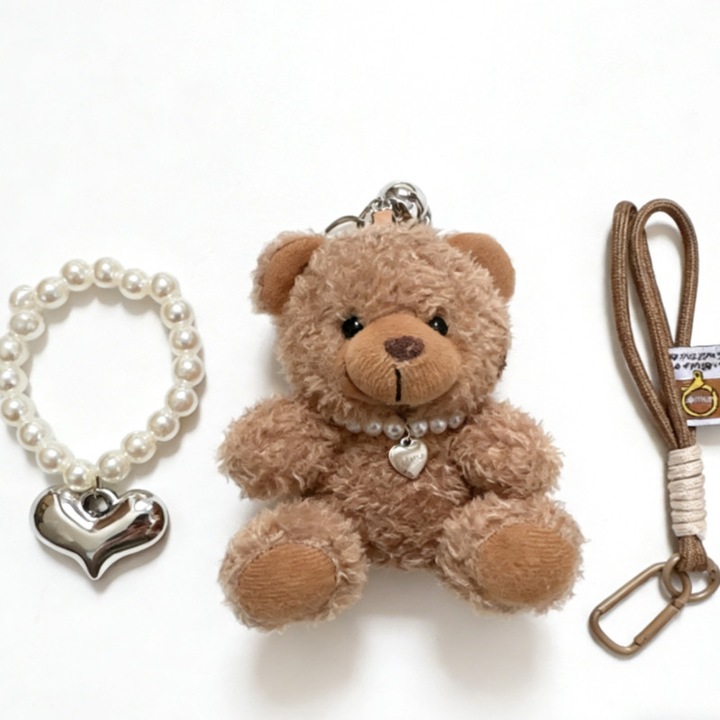 Vreloc ursuleț cu colier Sweetie, crem