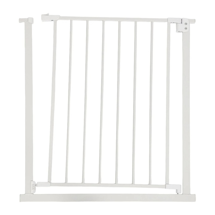 Poartă de siguranță extensibilă Northix, 75-80 cm, opțiuni de extensie 7 cm sau 20 cm, pentru uși și scări