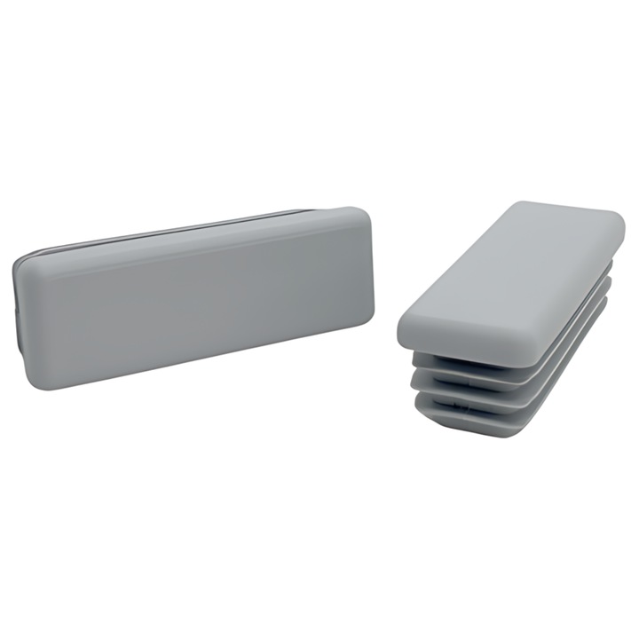 Capac pentru profil 60x20, set 20 bucati, culoare gri