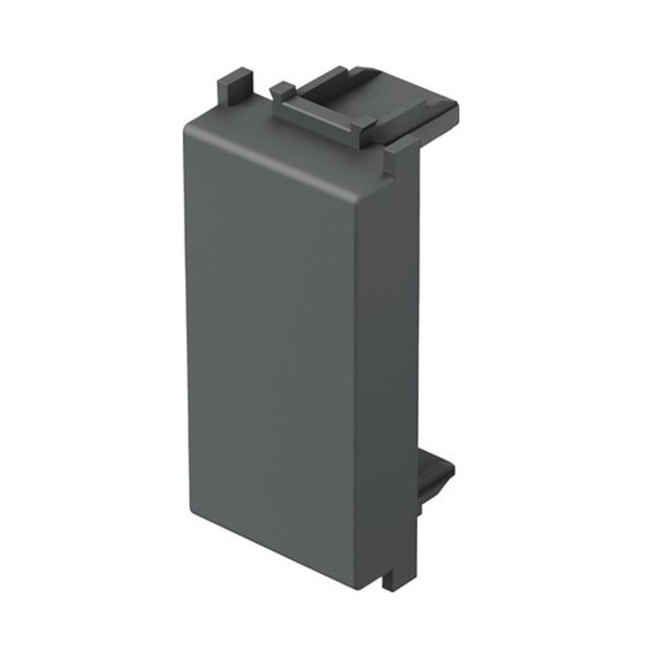 Capac fals pentru acces control, negru, 1 modul