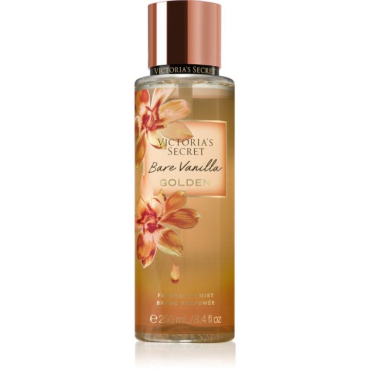 Spray de corp, Victoria's Secret, Bare Vanilla Gold, 250 ml, femei, normal