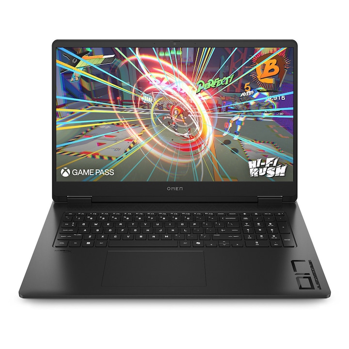 Laptop HP OMEN 17, 17.3 inch QHD 240Hz, AMD Ryzen 7, 32GB, 1TB SSD, nVidia RTX 5070, Negru